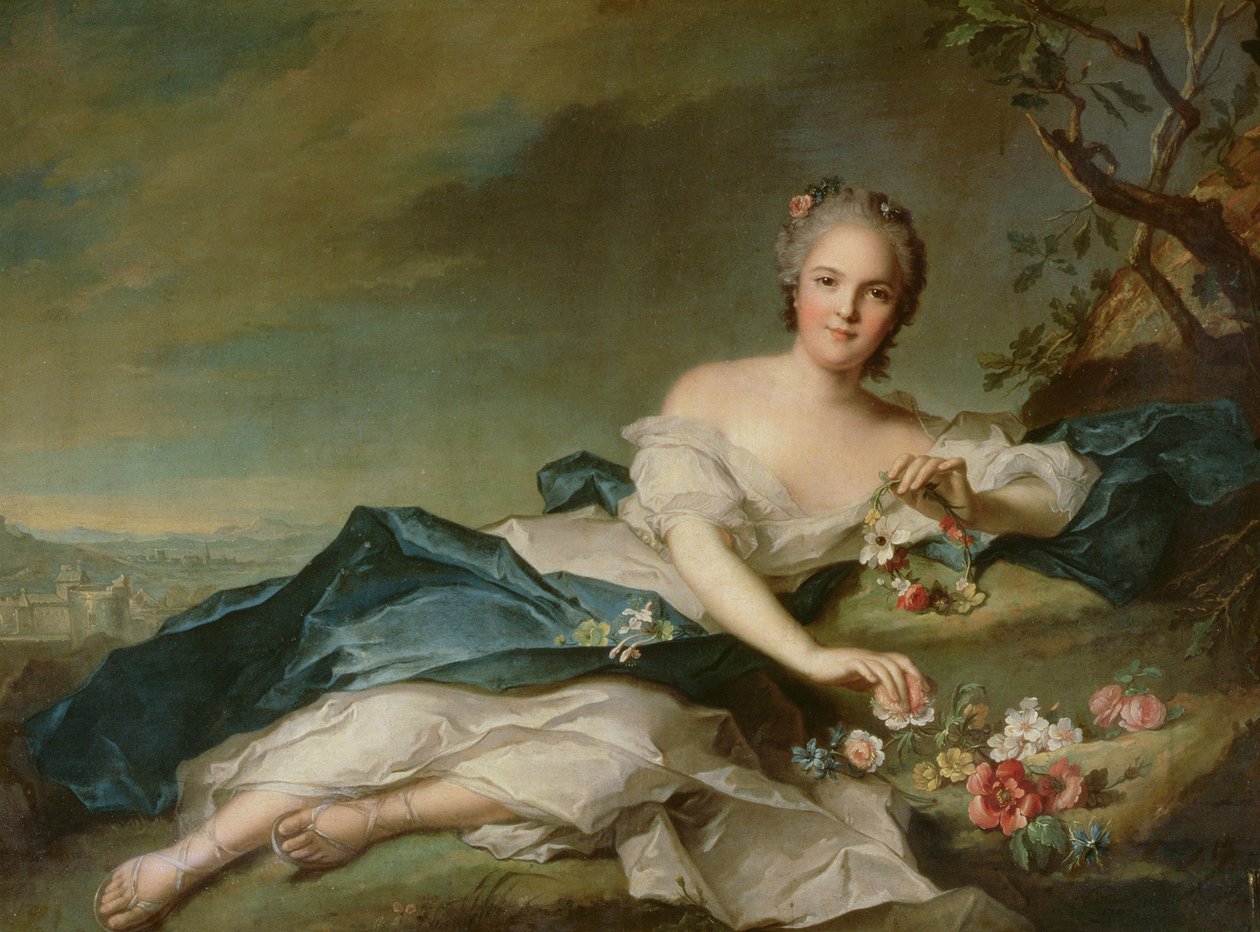Henrietta Maria von Frankreich als Flora, 1742 von Jean Marc Nattier