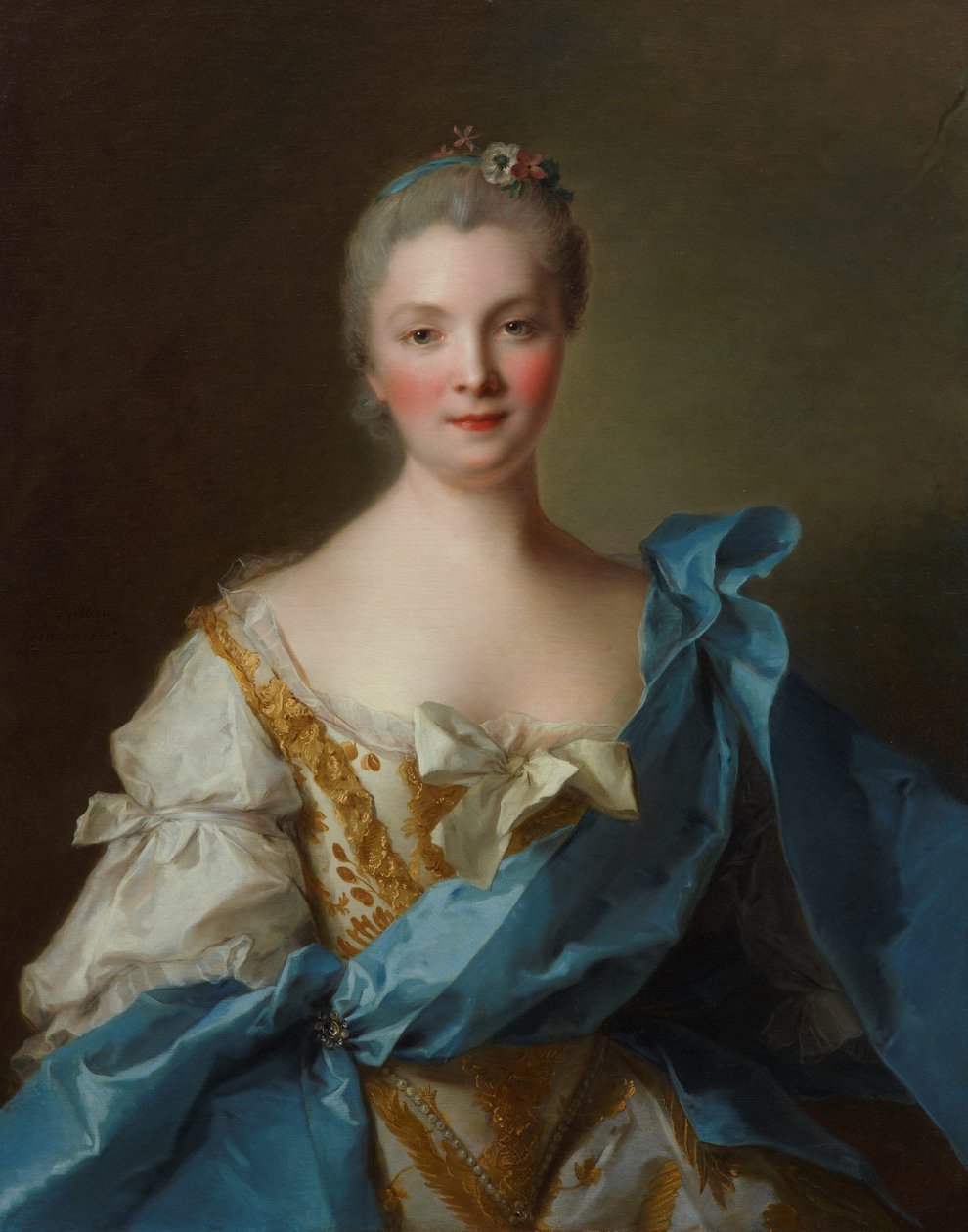 Porträt von Madame de La Porte, 1754 von Jean Marc Nattier