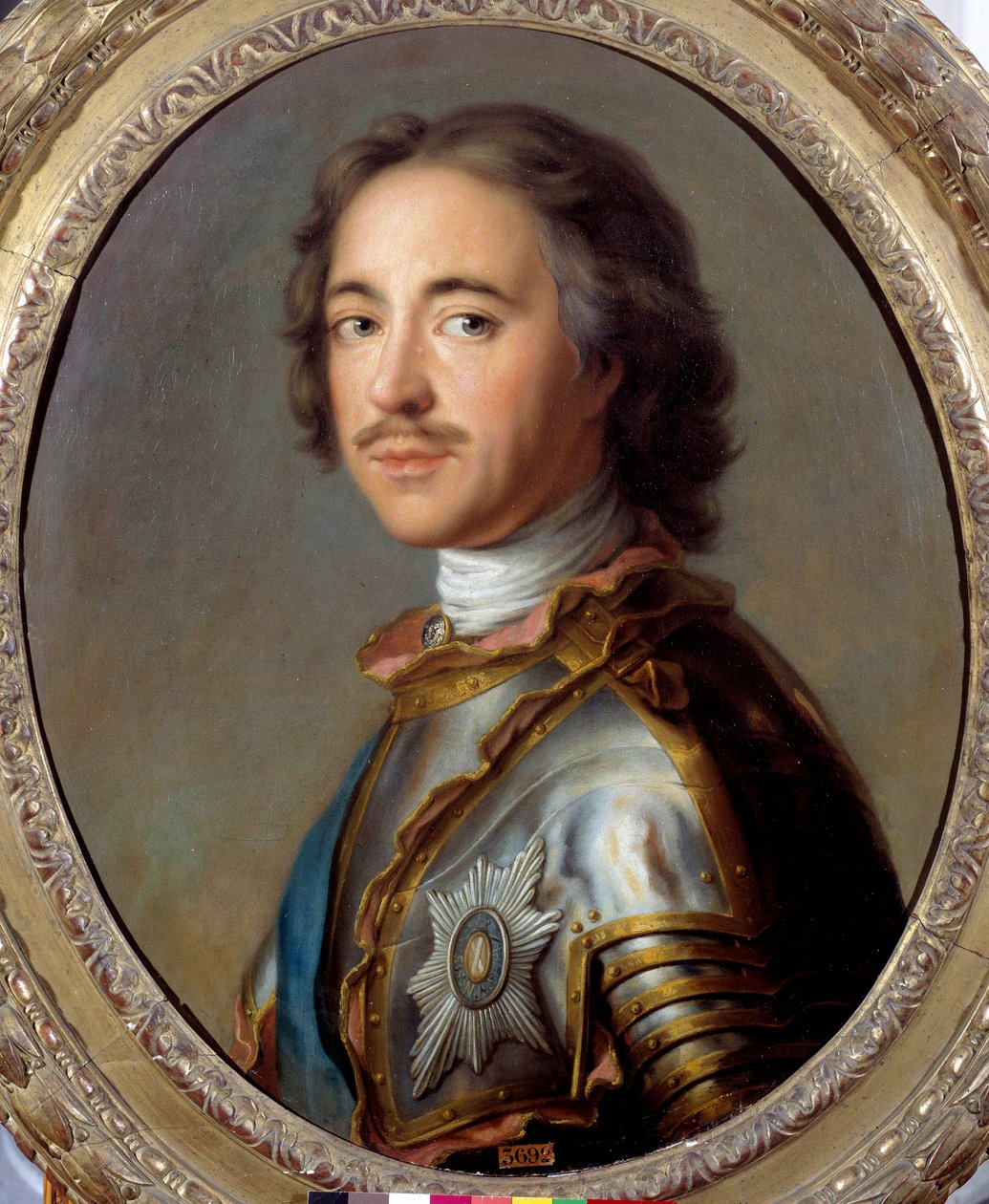 Porträt von Peter I. der Große (1672-1725) Zar von Russland. Gemälde von Jean Marc Nattier (1685-1766) 18. Jahrhundert von Jean Marc Nattier