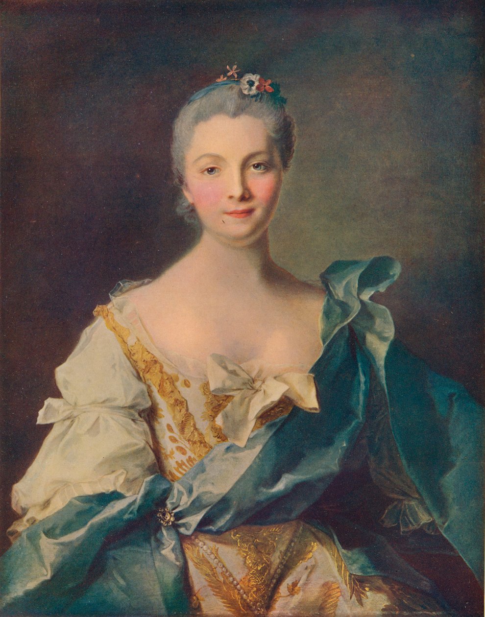Porträt einer jungen Frau, 18. Jahrhundert von Jean Marc Nattier