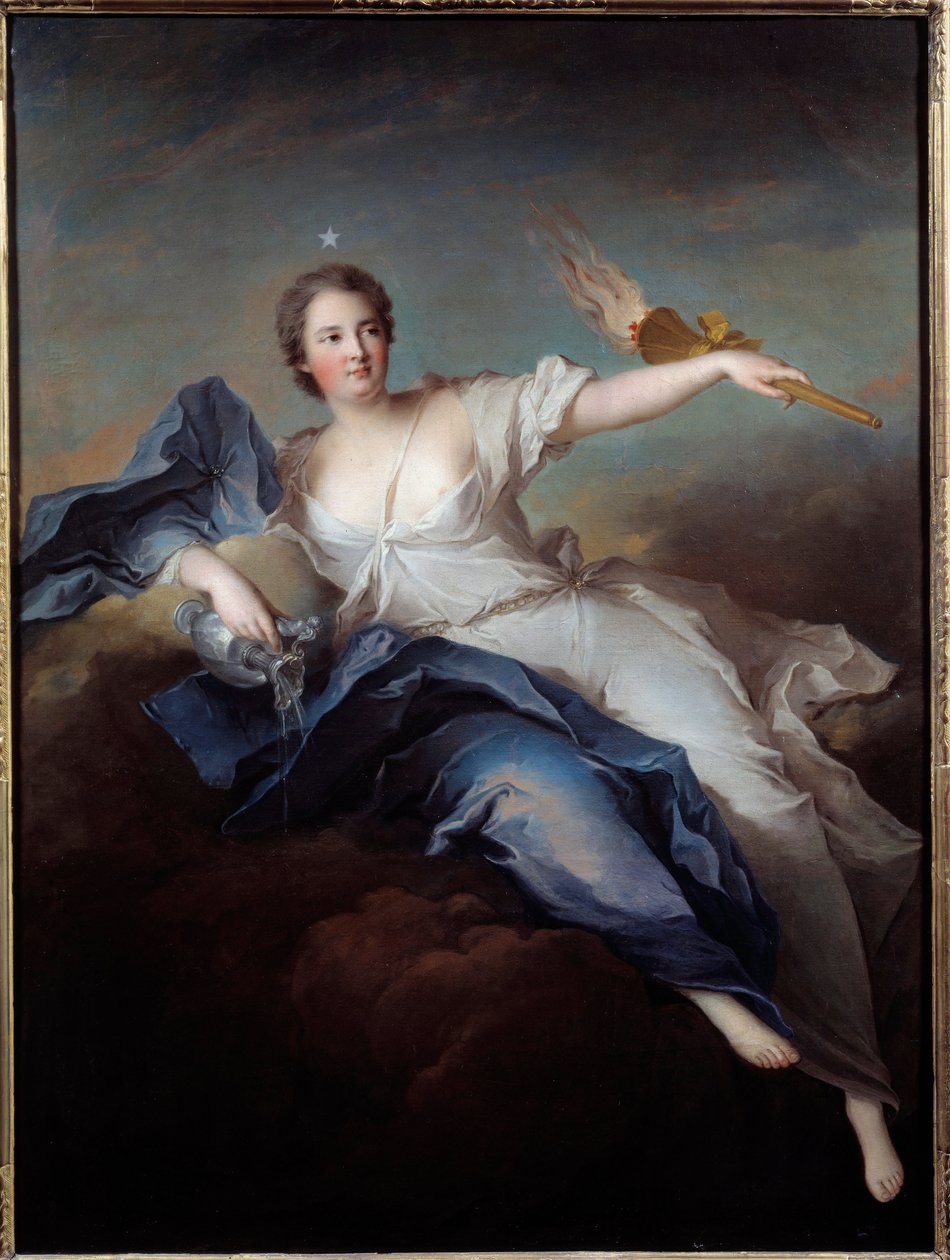 Porträt der Herzogin von Châteauroux in Aurora (Marie Anne de Mailly Nesle) von Jean Marc Nattier