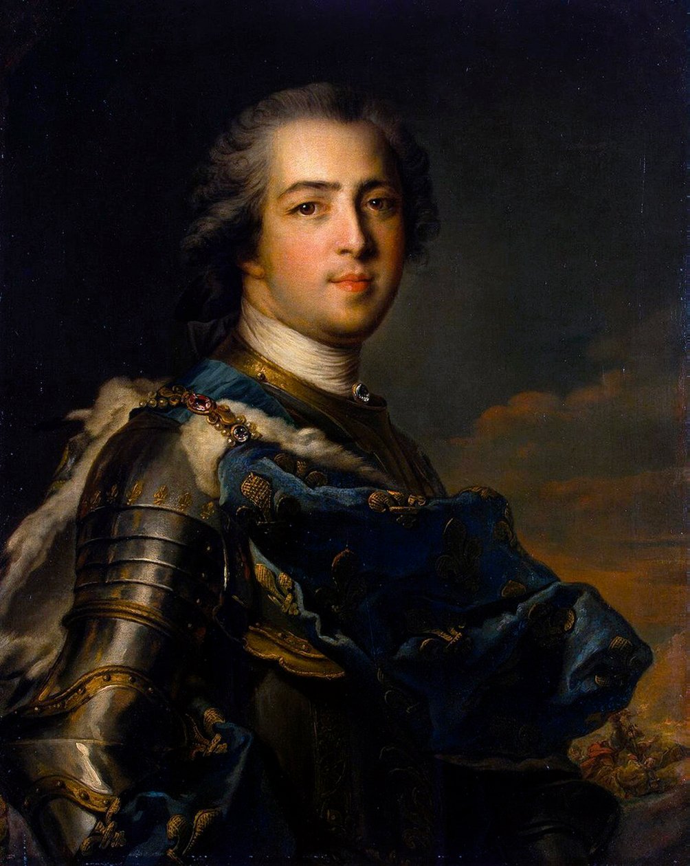 Porträt von König Ludwig XV., 1710-1774, 1745 von Jean-Marc Nattier