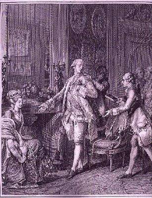 Die große Toilette, graviert von A.L. Romanet (1742-ca.1810) von Jean Michel the Younger (after) Moreau