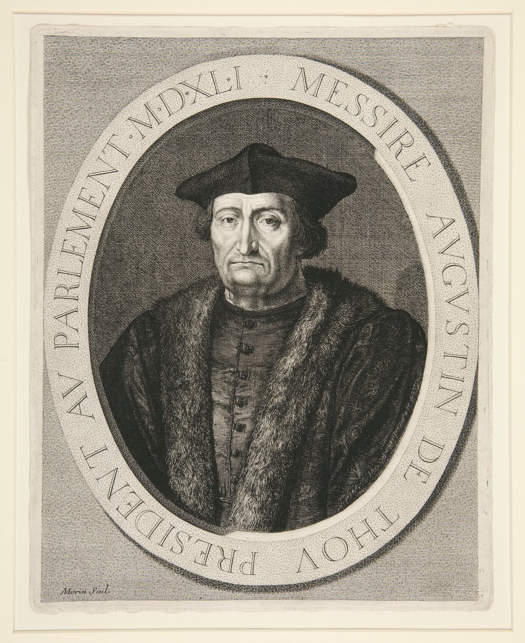 Augustin de Thou, Präsident des Parlaments von Paris von 1535 bis 1544 von Jean Morin
