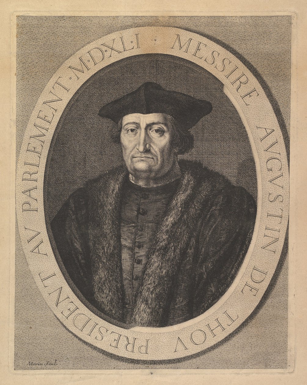 Augustin de Thou, Präsident im Parlament von Jean Morin