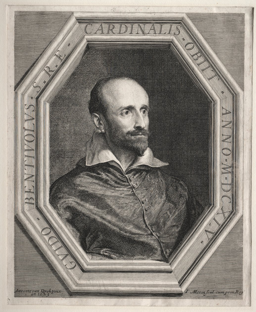 Kardinal Guido Bentivoglio, päpstlicher Nuntius am Hof von Ludwig XIII. von Jean Morin