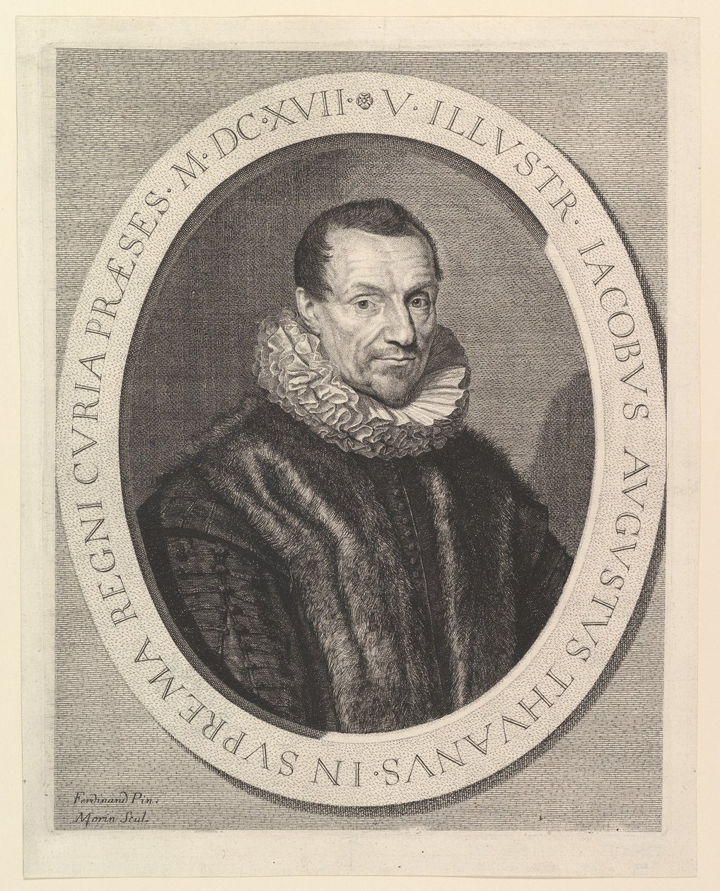 Jacques-Auguste de Thou, erster Präsident im Parlament von Jean Morin