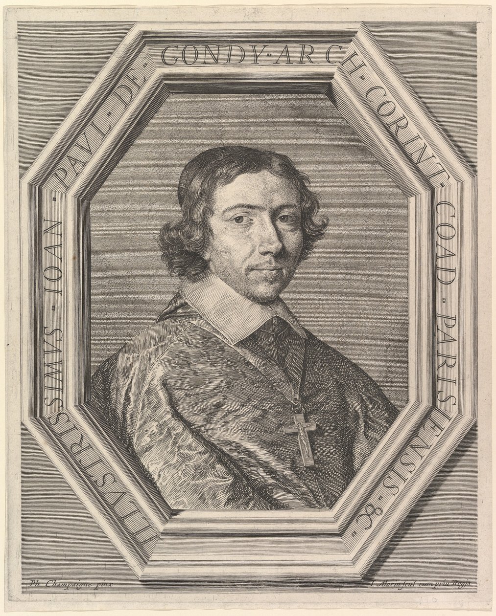 Jean-François-Paul de Gondy, Koadjutor des Erzbischofs von Paris, zukünftiger Kardinal de Retz von Jean Morin