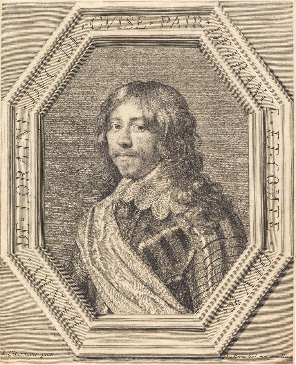 Henri de Lorraine, Herzog von Guise von Jean Morin after Justus Sustermans