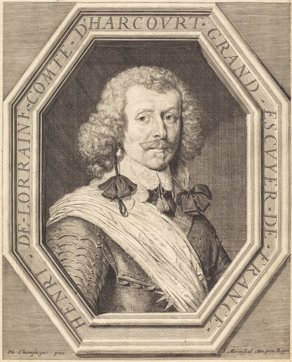 Henri de Lorraine, Graf von Harcourt von Jean Morin after Philippe de Champaigne