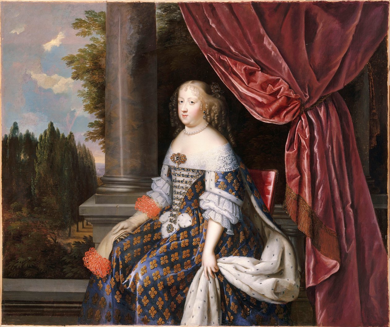 Marie-Thérèse von Österreich in königlichem Kostüm von Jean Nocret