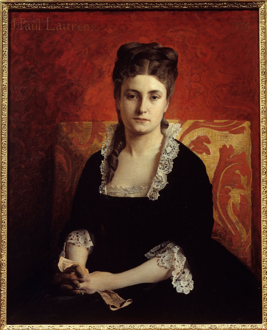 Porträt einer Frau von Jean Paul Laurens
