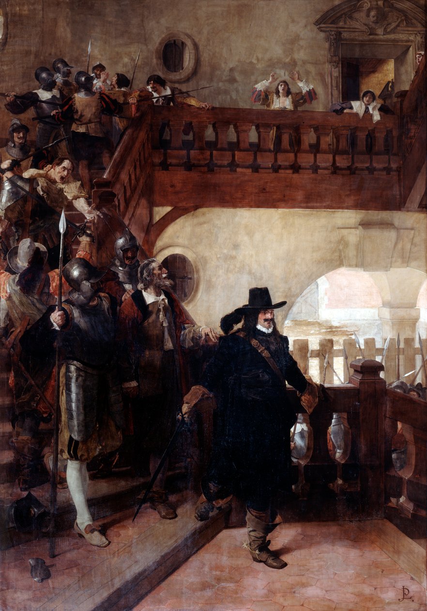 Die Verhaftung von Ratsherr Broussel, 26. August 1648, frühes 19. bis frühes 20. Jahrhundert von Jean Paul Laurens
