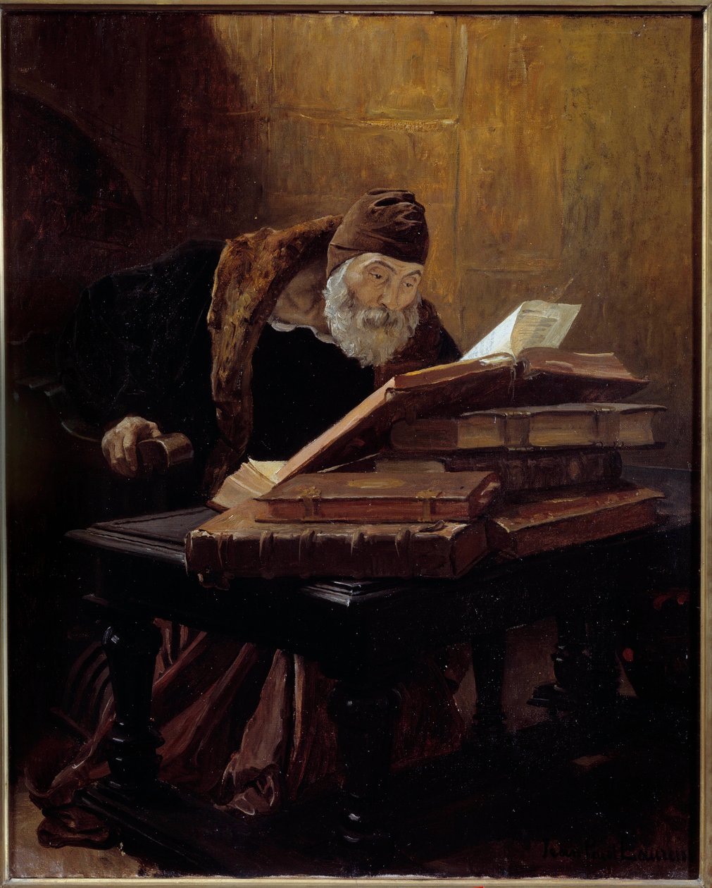 Der alte Wissenschaftler oder der Alchemist von Jean Paul Laurens