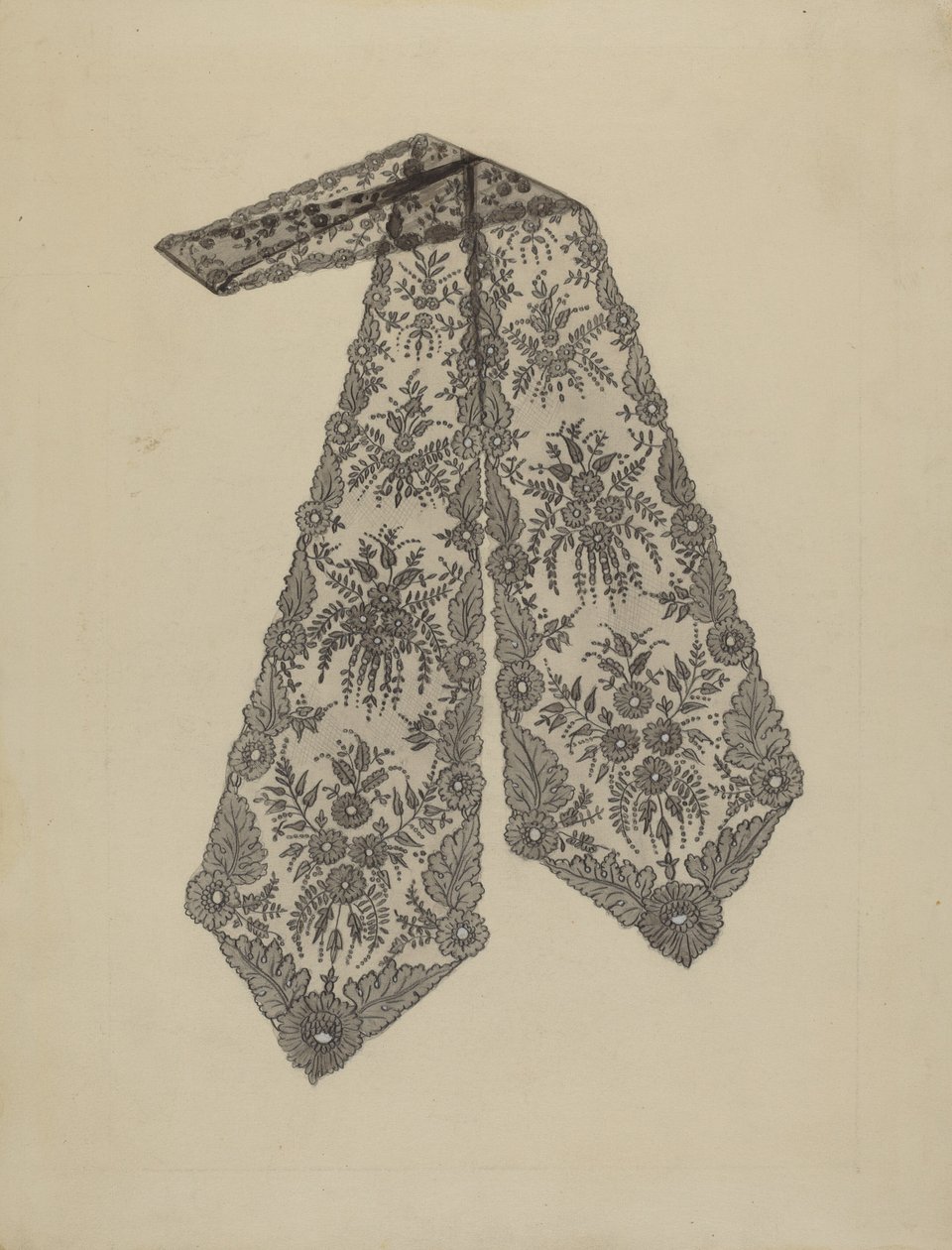 Spitzenkrawatte von Jean Peszel