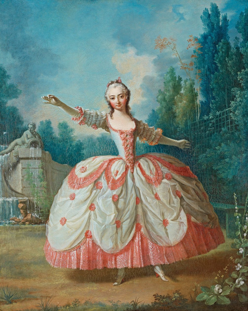 Porträt von Barbara Campanini, bekannt als La Barbarina von Jean Philippe Delaroche
