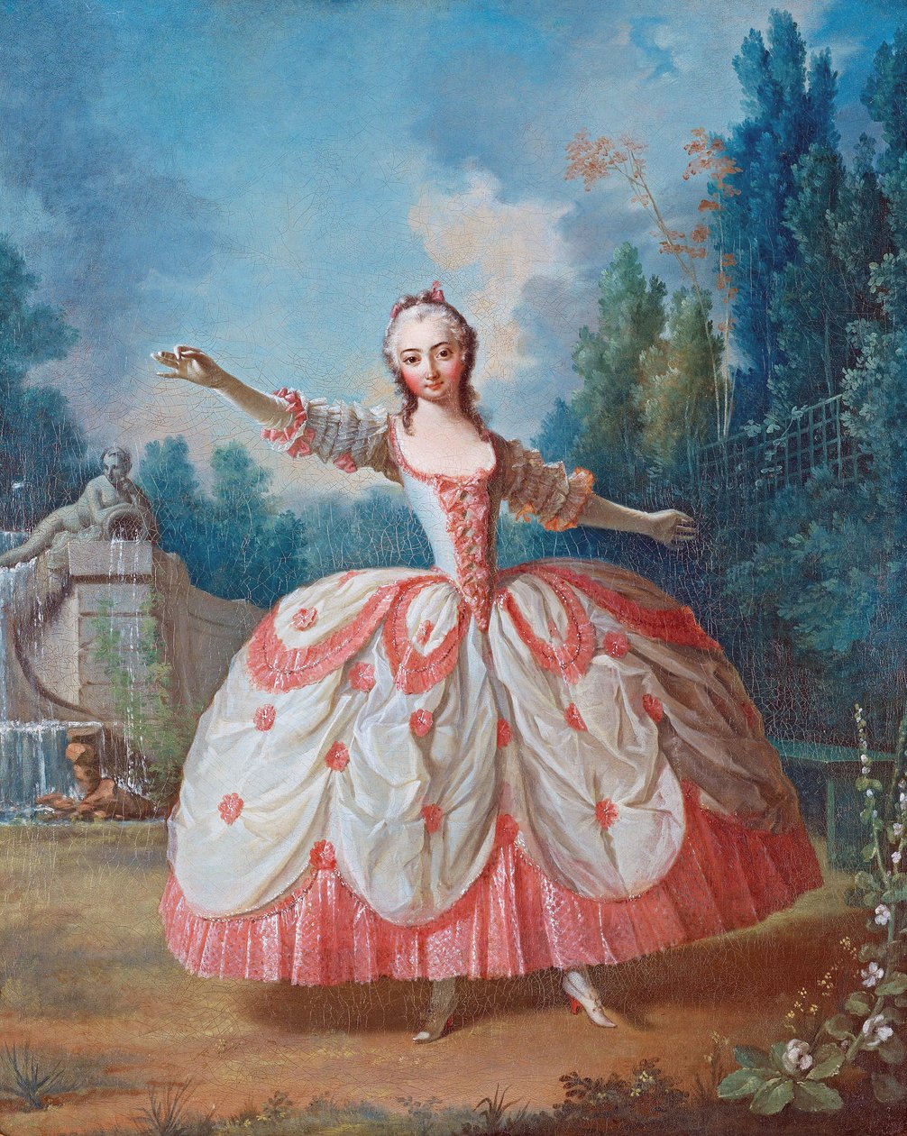 Porträt von Barbara Campanini, bekannt als La Barbarina von Jean Philippe de La Roche
