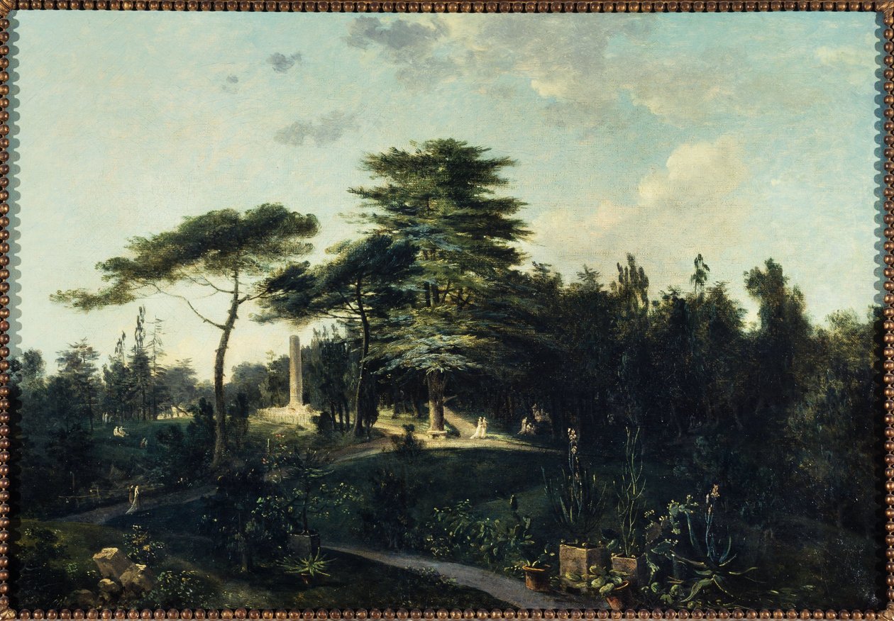 Die Zeder des Libanon, im Jardin des Plantes, ca. 1800 von Jean Pierre Houel