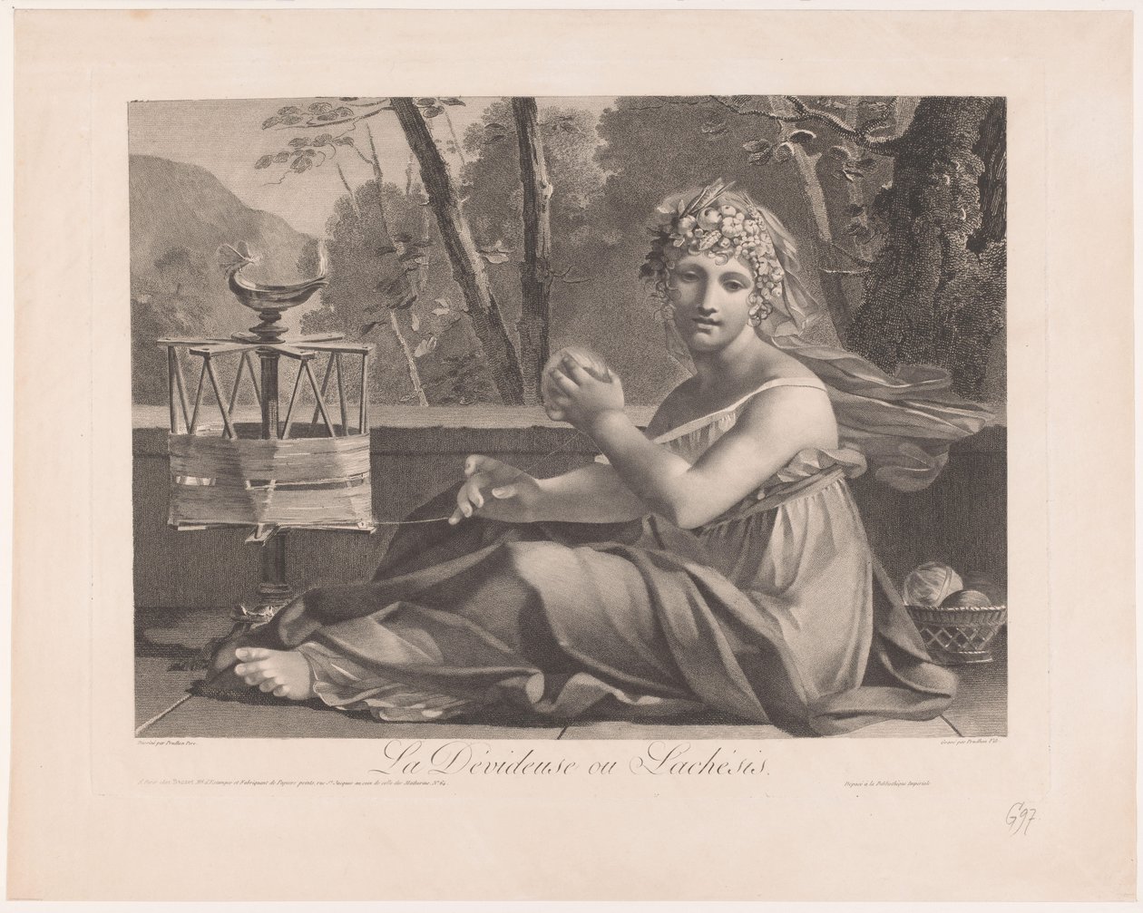 Schicksalsgöttin Lachesis von Jean Prud