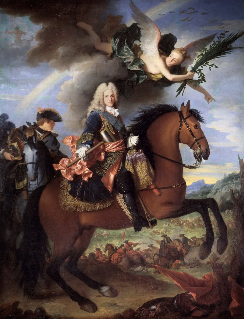 Reiterporträt von Philipp V. 1683-1746, König von Spanien, 1723 von Jean Ranc