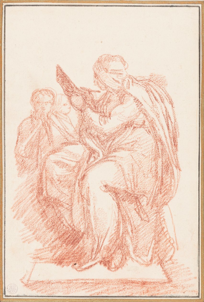 Die persische Sibylle von der Decke der Sixtinischen Kapelle von Jean Robert Ango