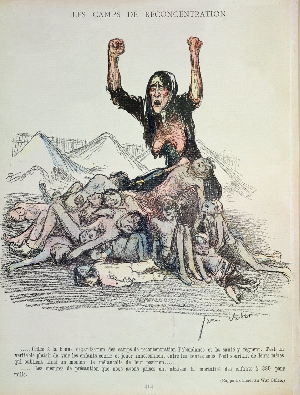 Karikatur des Burenkriegs aus 