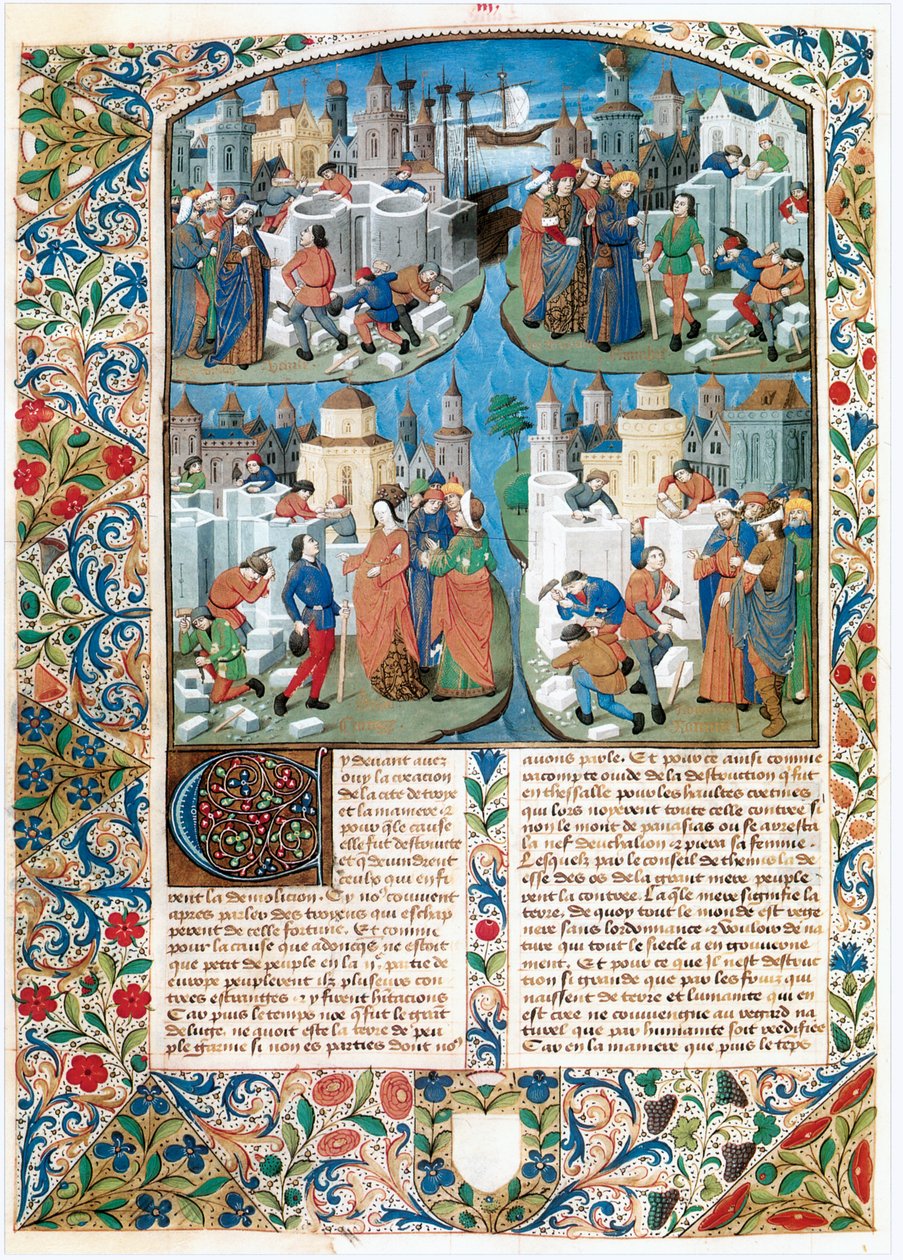 Chronique de la Bouquechardiere, Weltgeschichte von Jean de Courcy, Seigneur de Bourg-Achard von Jean de Courcy