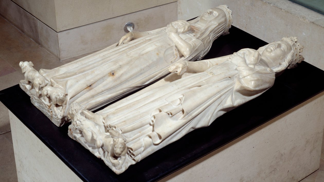 Grab der Eingeweide von Karl IV. dem Schönen (1293-1328) und Jeanne d