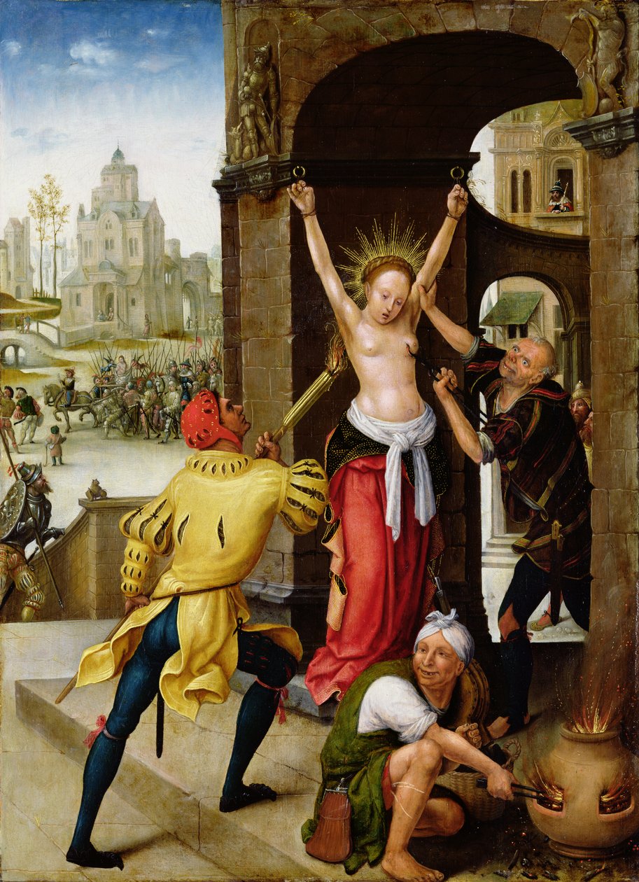 Das Martyrium der Heiligen Barbara, 1528 von Jean the Elder Bellegambe