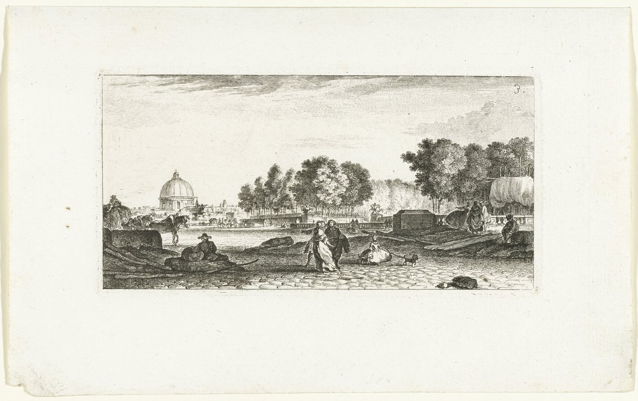 Ansicht der Dôme des Invalides in Paris von Jeanne Françoise Ozanne