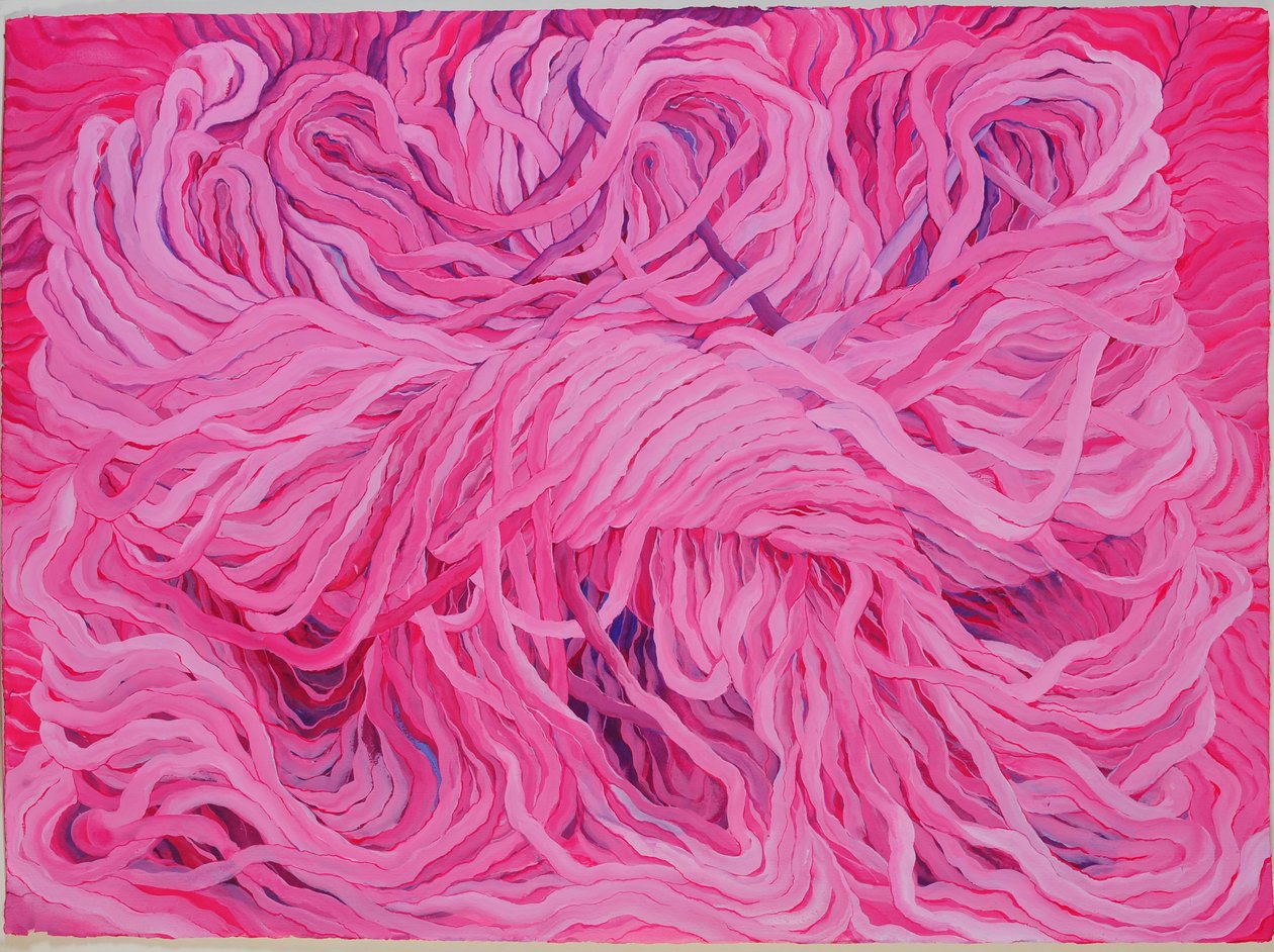 Wolle Pink, 2013 von Jeanne Maze