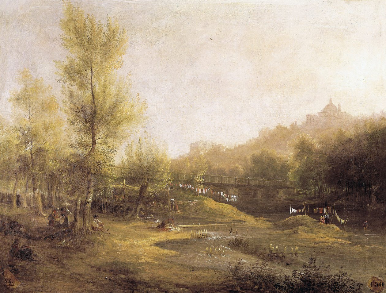Die Wäscherinnen von Manzanares von Jenaro Pérez Villaamil