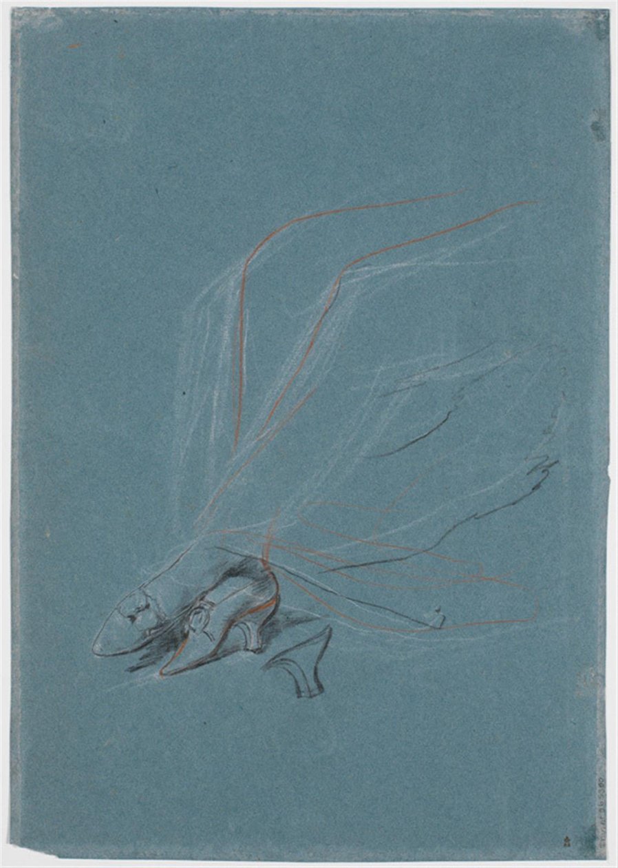 Studie von Beinen und Füßen für das Porträt von Madame de Prangins von Jens Juel