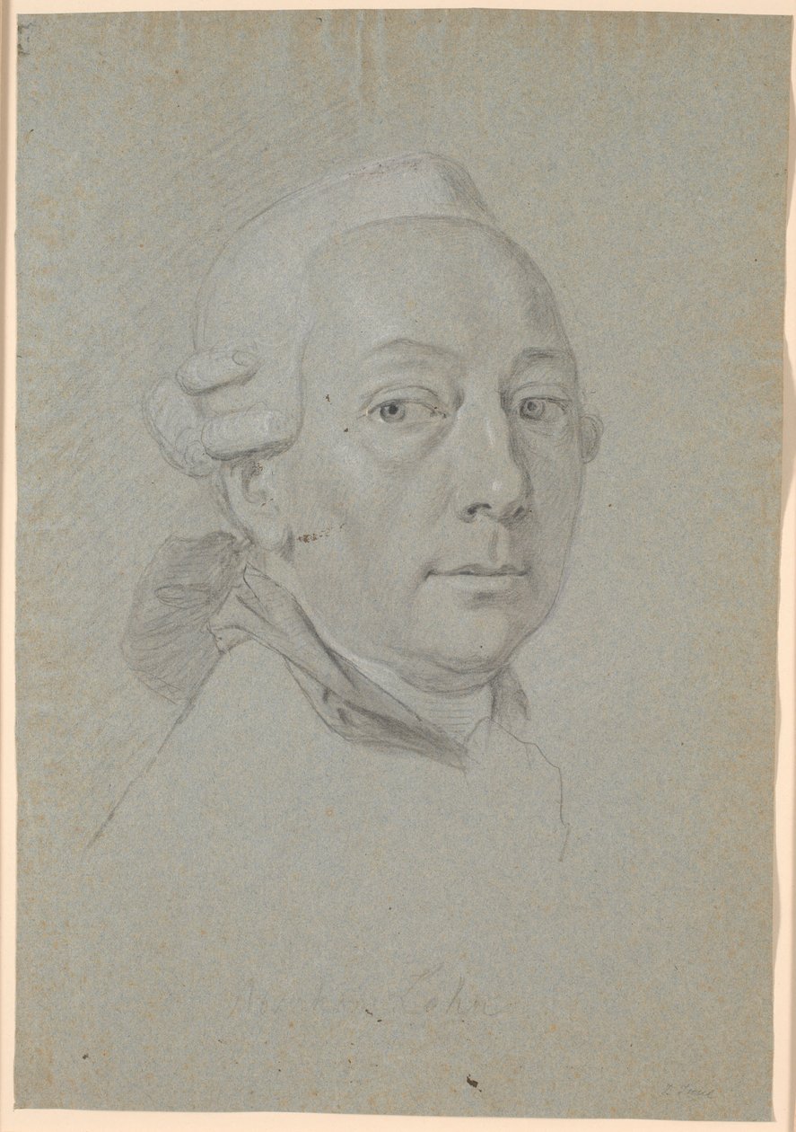 Studie zum Porträt von Poul Abraham Lehn von Jens Juel