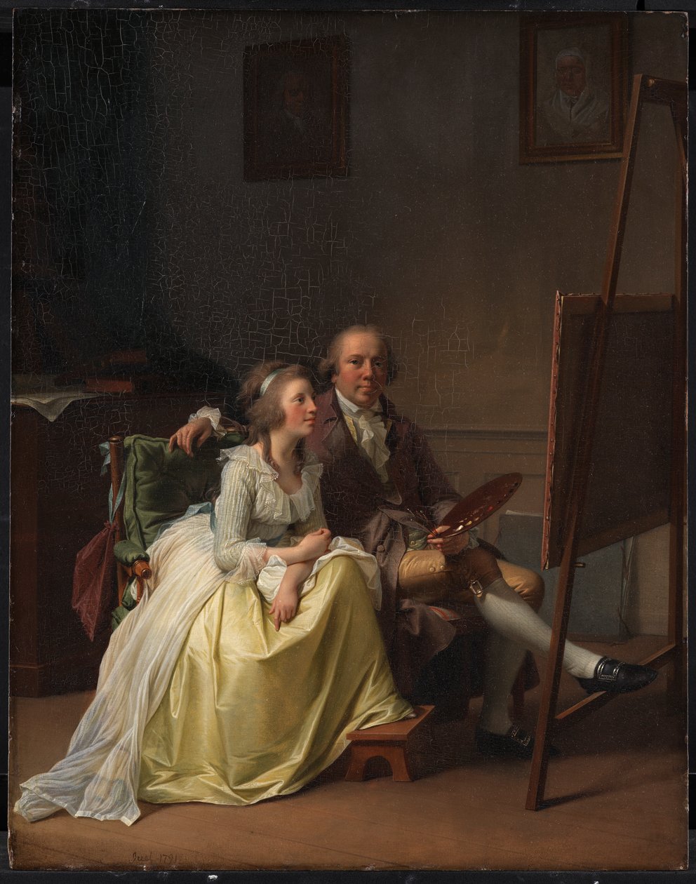 Der Künstler und seine Frau Rosine, geb. Dørschel von Jens Juel
