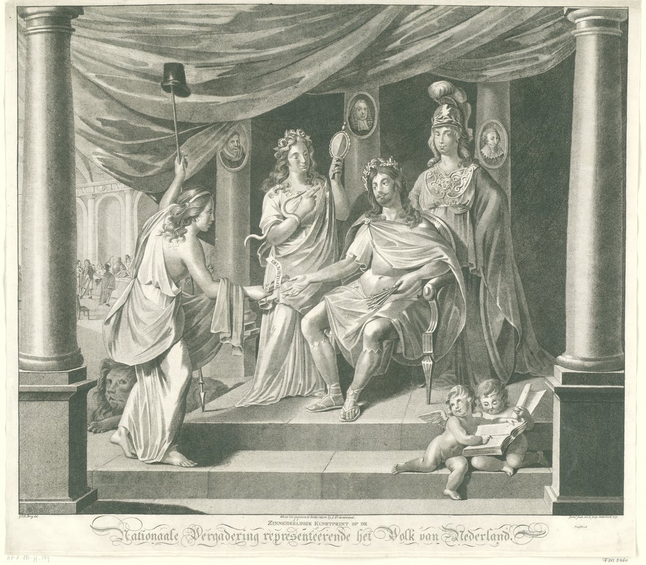 Allegorie auf die Nationalversammlung, 1796 von Jeremias Snoek