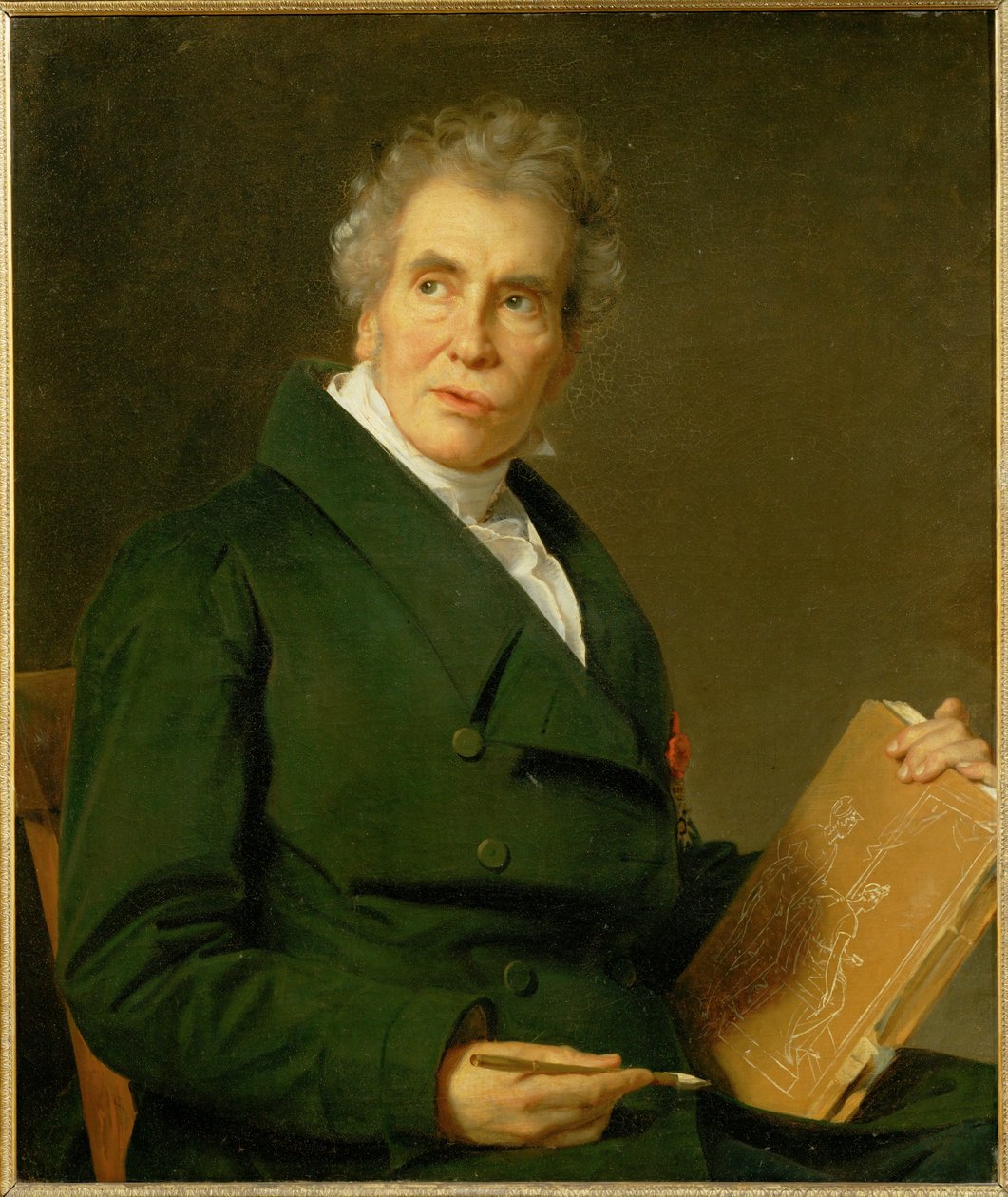 Porträt des Malers Jacques Louis David, im Alter von Jérôme Martin Langlois