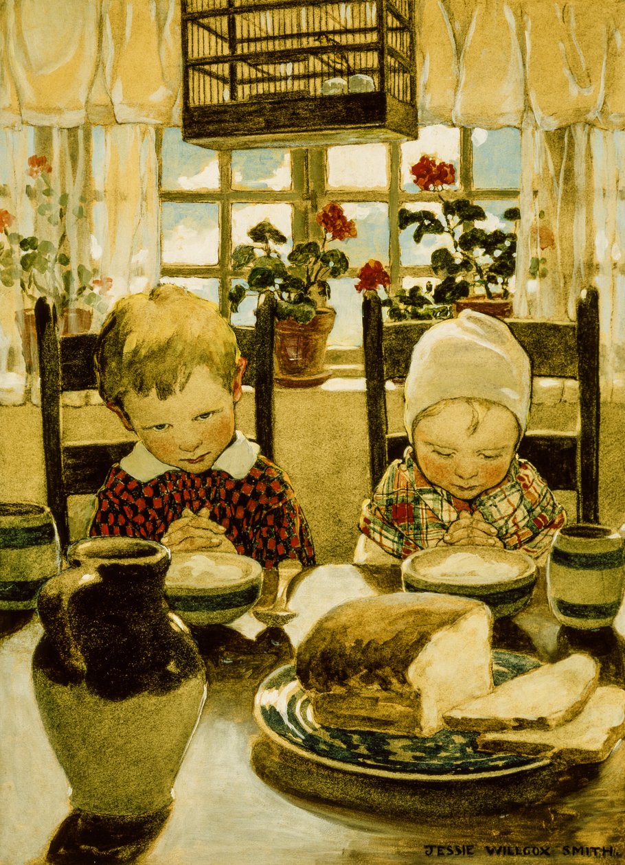 Gebete beim Frühstück von Jessie Willcox Smith