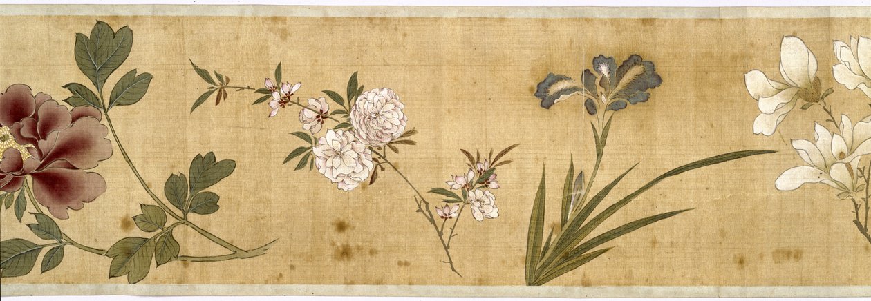 Hundert Blumen, frühes 17. Jahrhundert (Detail) von Jiayan Chen