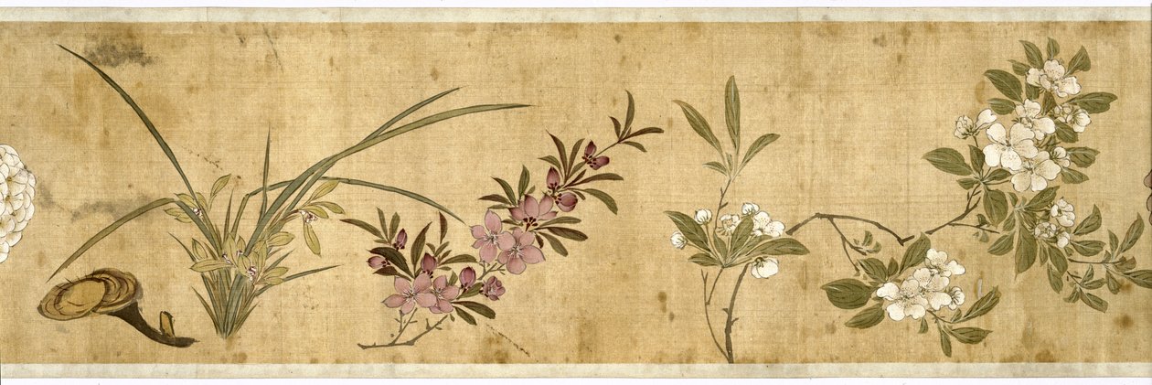 Hundert Blumen, frühes 17. Jahrhundert (Detail) von Jiayan Chen