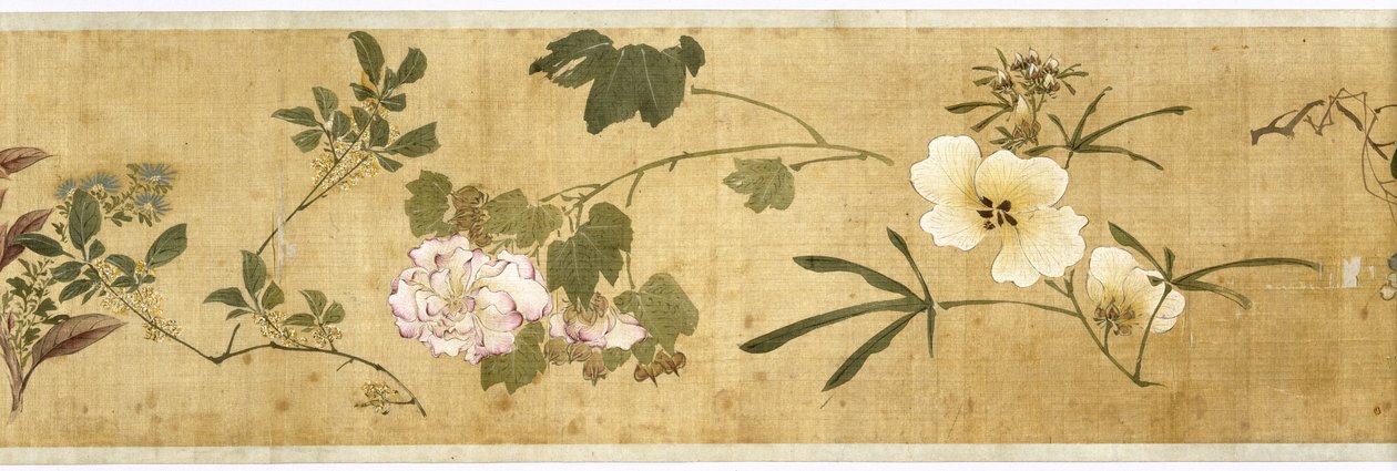 Hundert Blumen, frühes 17. Jahrhundert (Detail) von Jiayan Chen
