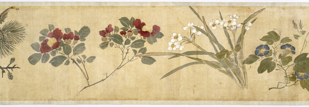 Hundert Blumen, frühes 17. Jahrhundert (Detail) von Jiayan Chen