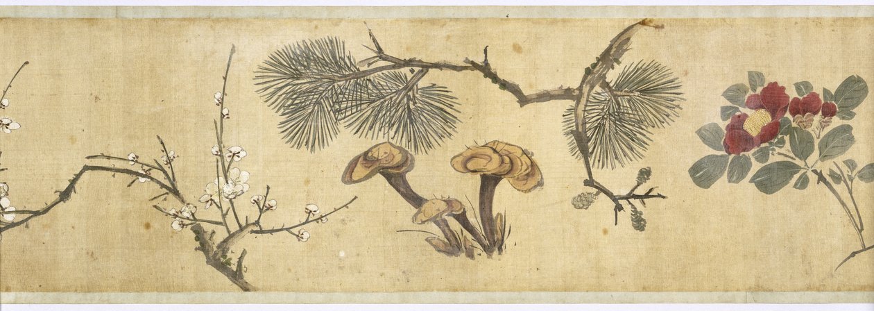 Hundert Blumen, frühes 17. Jahrhundert (Detail) von Jiayan Chen