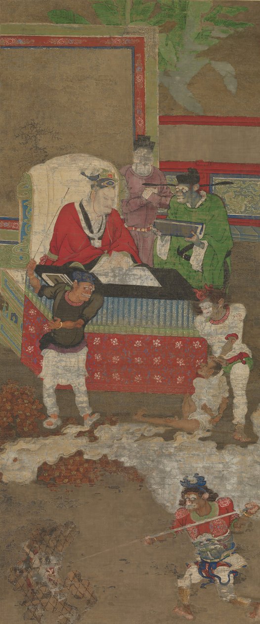 Zehn Könige der Hölle, vor 1195 von Jin Chushi