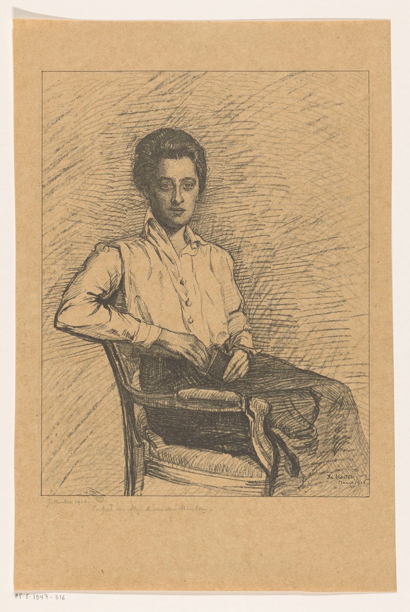 Porträt von B. van der Meulen von Jo Koster