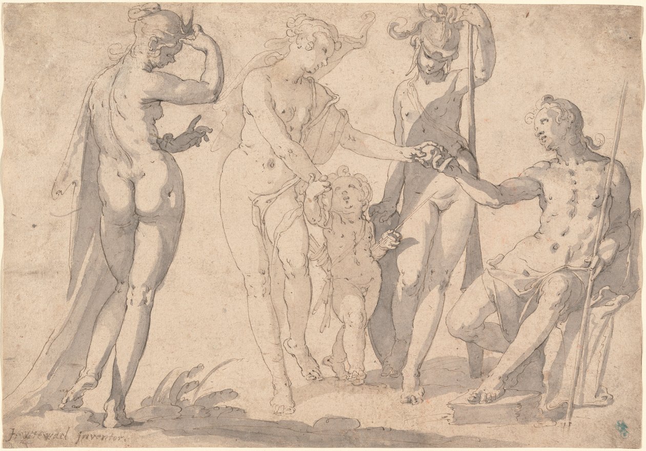 Das Urteil des Paris von Joachim Wtewael or Utewael