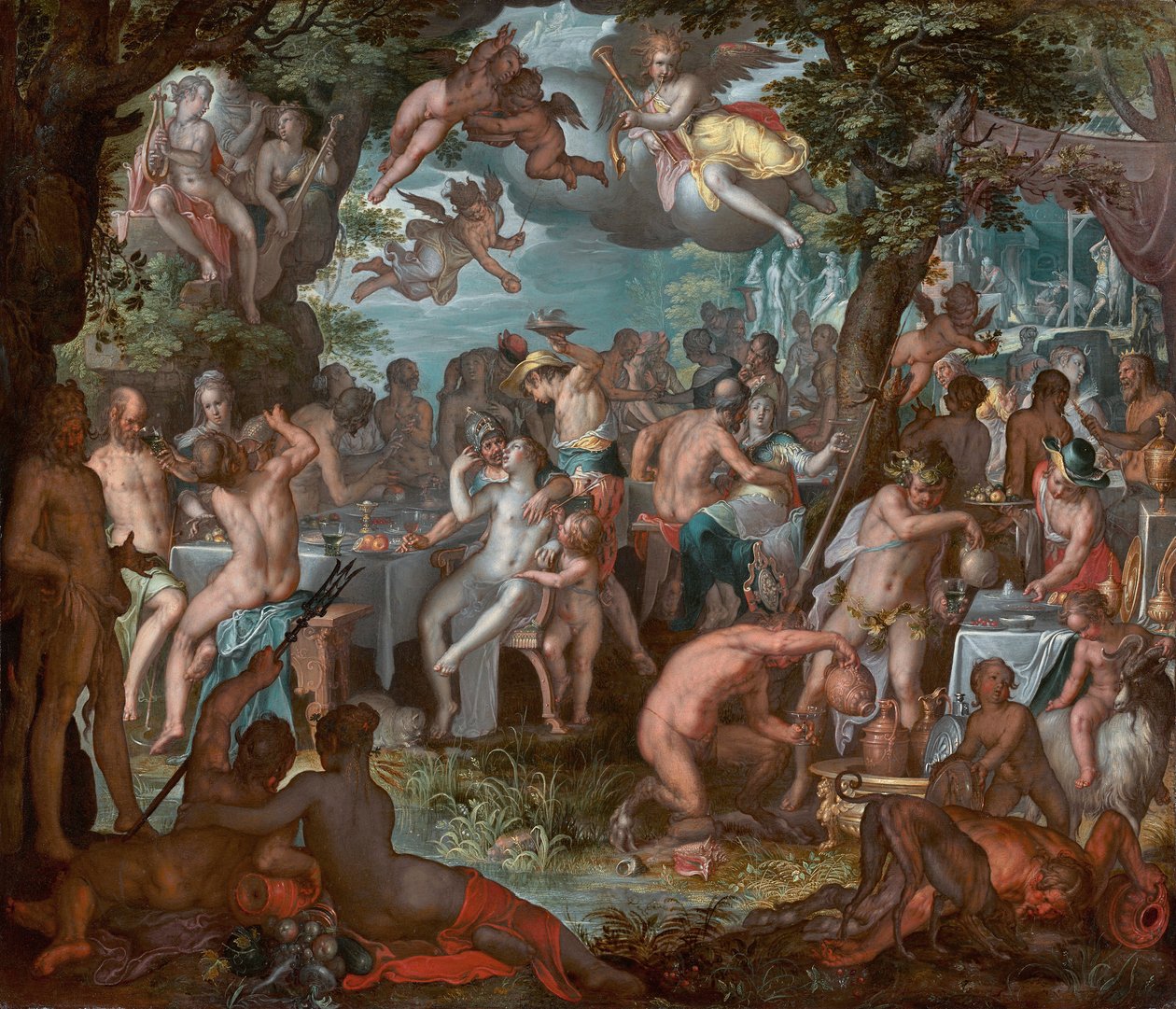 Die Hochzeit von Peleus und Thetis von Joachim Wtewael or Utewael