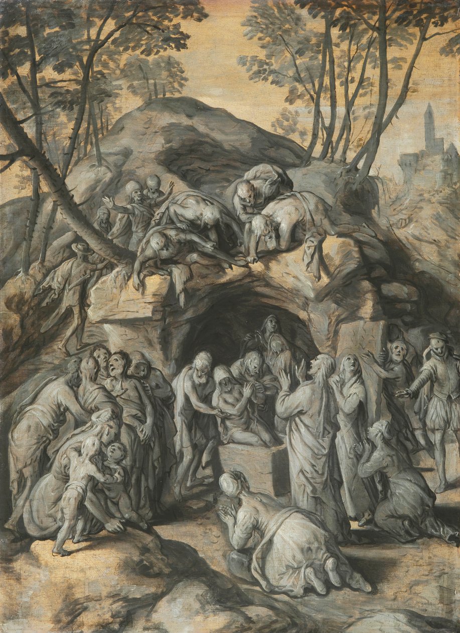 Die Auferweckung des Lazarus von Joachim Beuckelaer