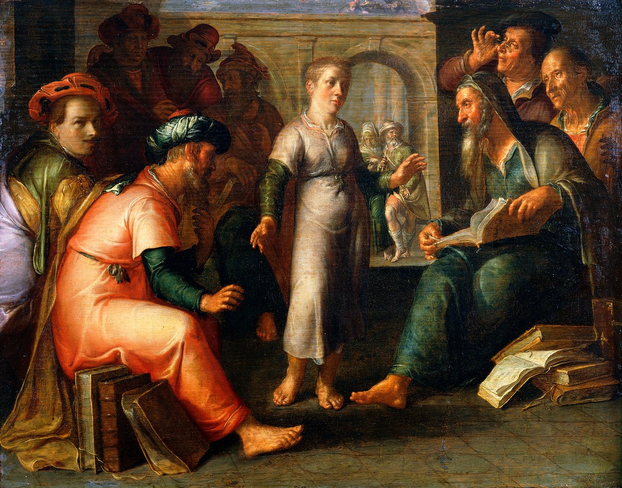 Christus unter den Doktoren von Joachim Wtewael or Utewael