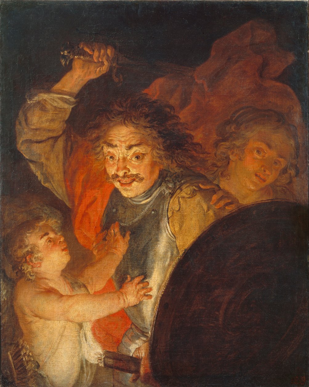 Mars, Venus und Amor Allegorie des Zorns, ca. 1630 von Joachim von Sandrart